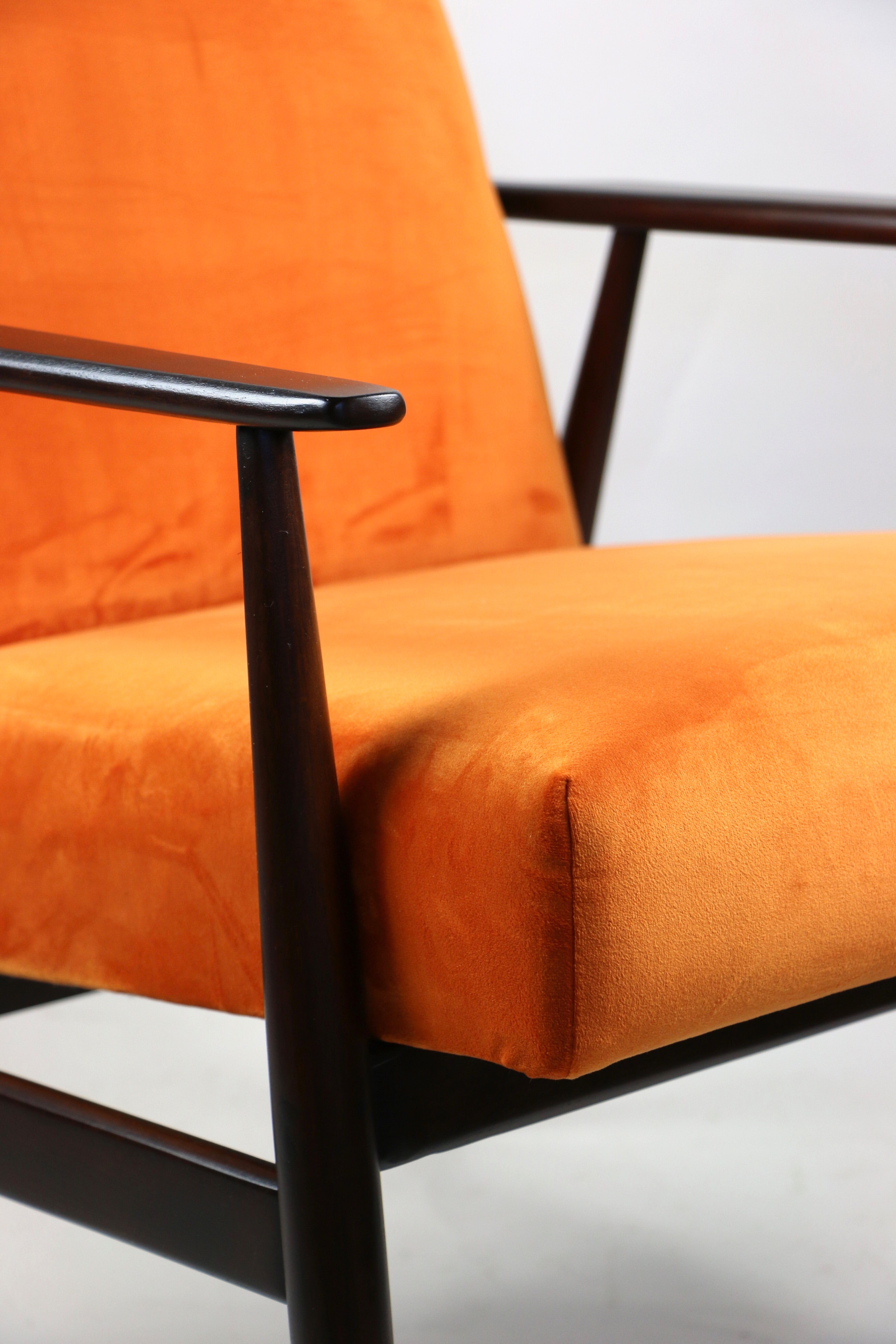 Vintage Fox orange easy chair, 1970s