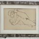 The naked dancer - lithograph after egon schiel