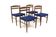 Set of 4 chairs in rosewood, Albin Johansson, Sweden, 1960.