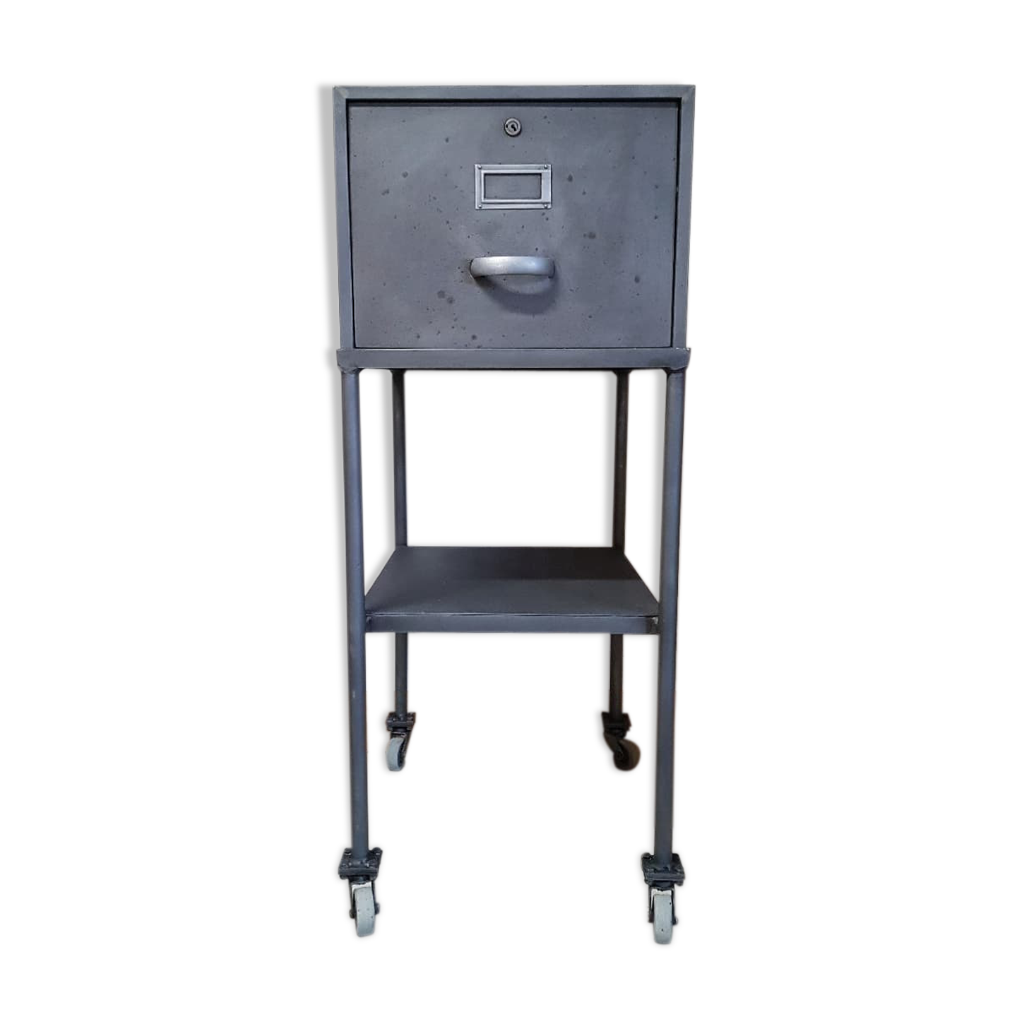 Industrial storage furniture on wheels
