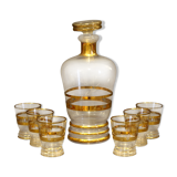 Yellow and gold liqueur service