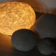 Set of 4 “Dora” model rock lamps by André Cazenave for Atelier A, 1960