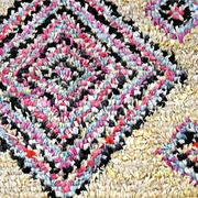 Vintage Moroccan Berber Boucherouite rug 345 x 128 cm (very good condition)