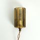 Danish vintage Atlantic model wall lamp, brass and glass, Vitrika 1960s
