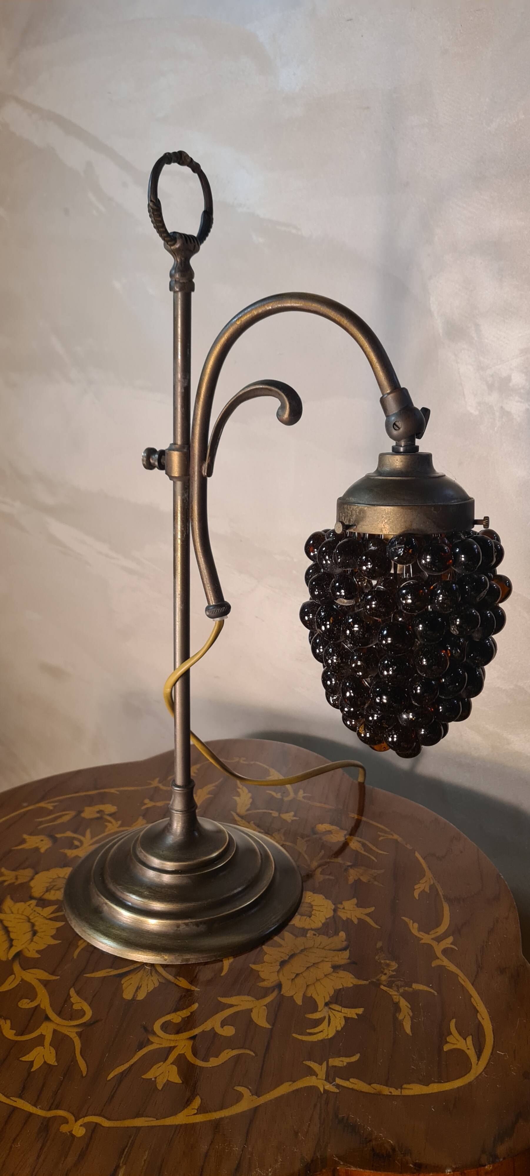 old art nouveau lamp murano glass lampshade 43x26