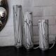 3 glass table lamps by Herstal, Denmark 1980