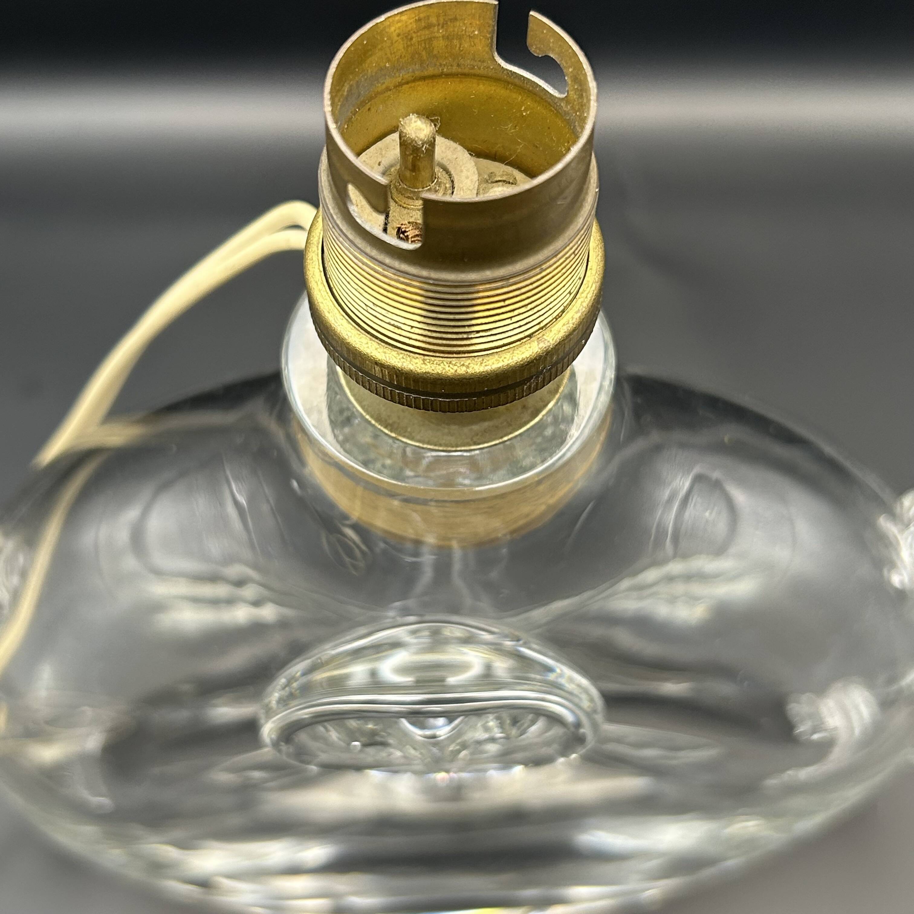 Daum France lamp fleur de lys model