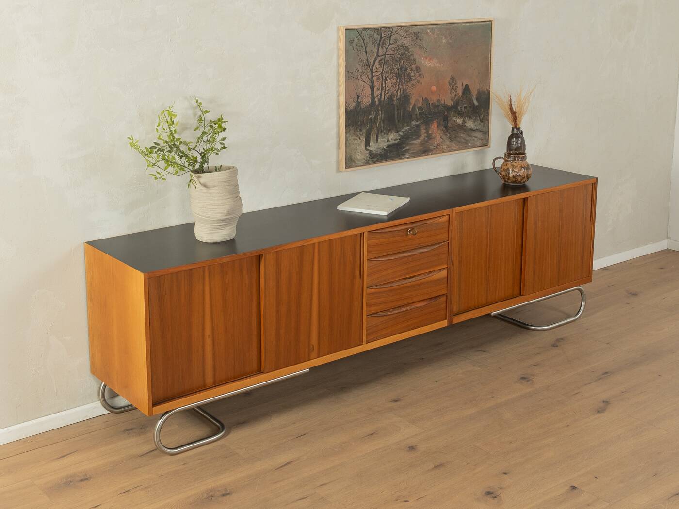 1950s Sideboard with Bauhaus Feet
