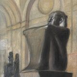 Paintings Lot 22 studies Edouard Pannetier (1884-1965) Architecture sculpture etc