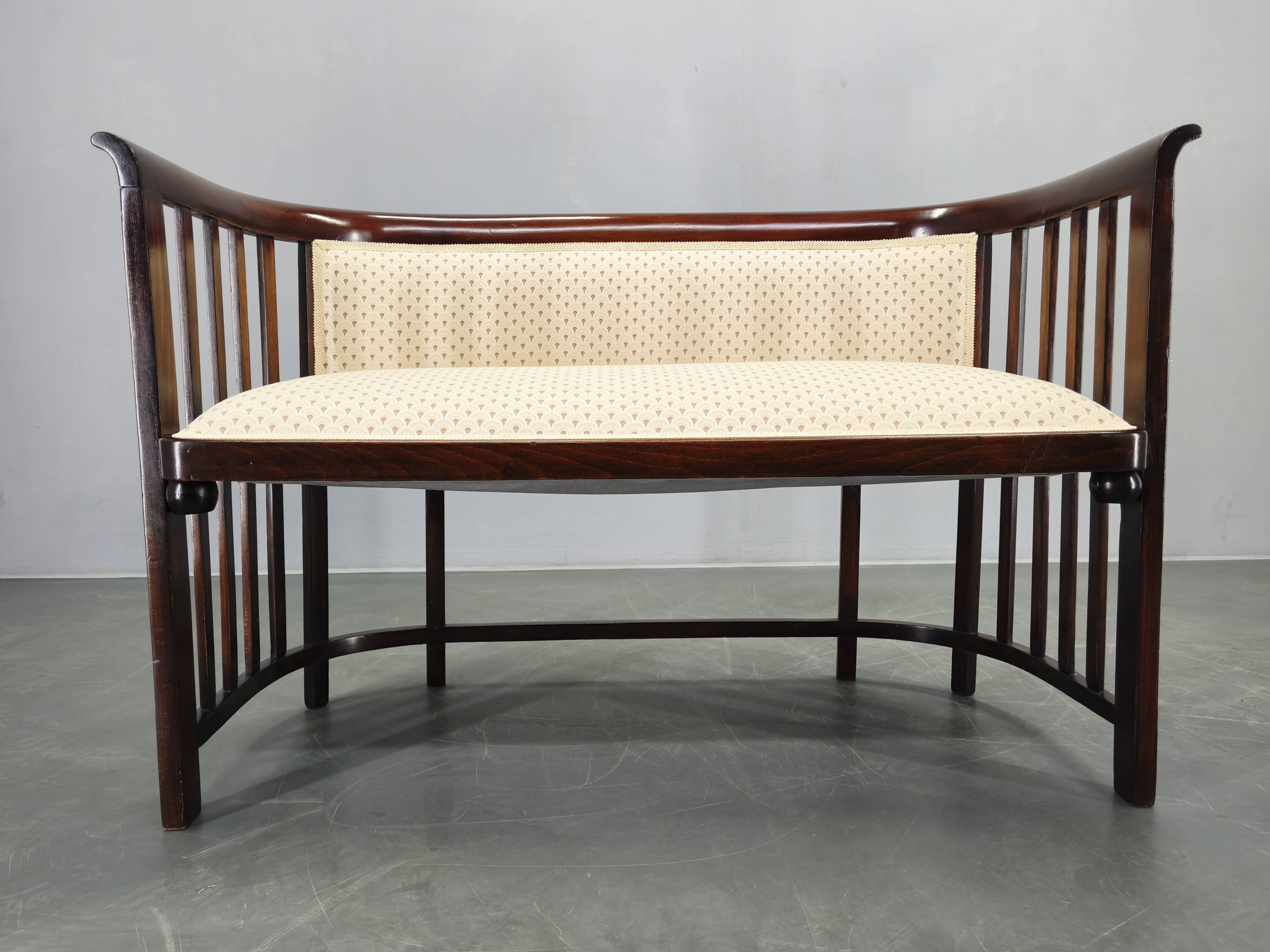 Josef Hoffmann Attributed Beech Sofa, Vienna Secession, 1920s