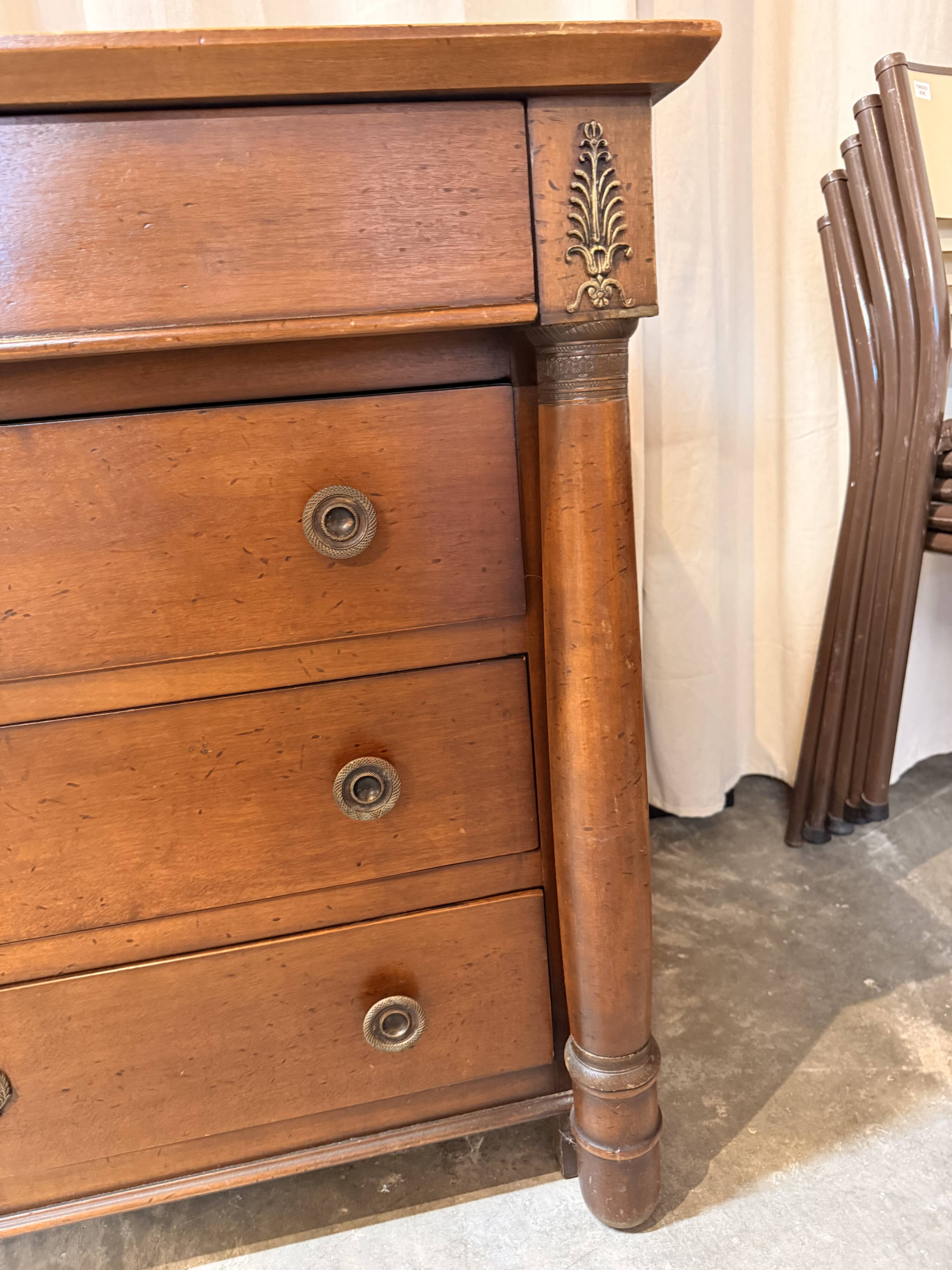 Louis-Philippe chest of drawers in cherry wood – 4 drawers