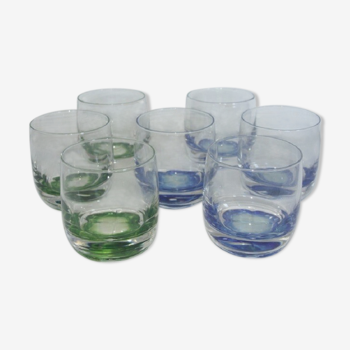 Lot de 7 verres Luminarc vintage