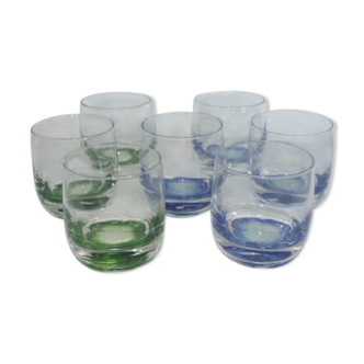 Lot de 7 verres Luminarc vintage