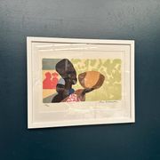Original Swedish Color Lithograph – “Woman” by Lars Norrman – Signed