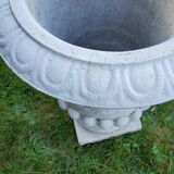 Large Medici vase of reconstructed stone garden from the 50s