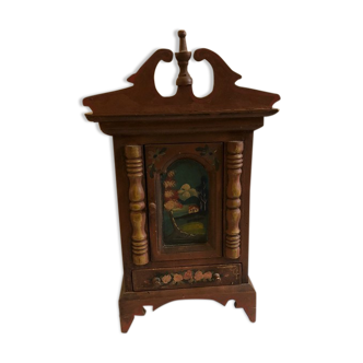 Vintage wooden doll cabinet