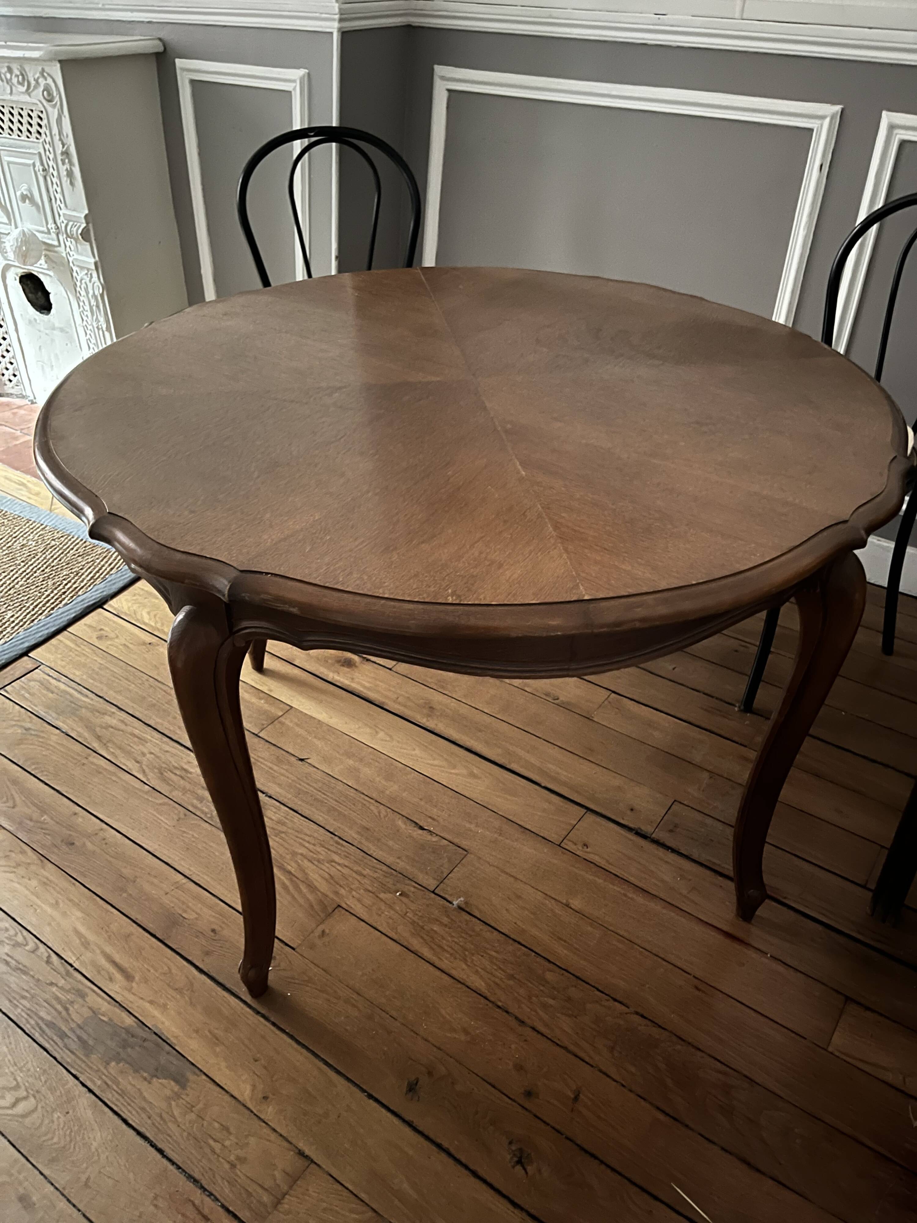Solid wood table