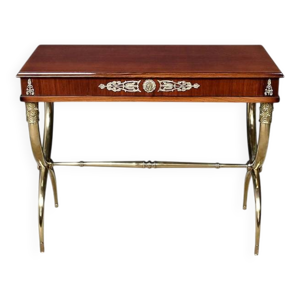 Console en placage d’acajou,