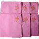 6 hand-embroidered napkins