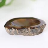 Ashtray or empty pocket in brown marble, vintage