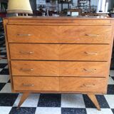Commode année 60 pieds compas