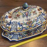 Painted ceramic planter