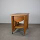 Restored mid-century folding table and stools by Poul Hundevad, Denmark, 1960s