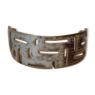 Glazed stoneware wall light by Fabien Comte