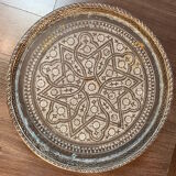 Moroccan brass tray