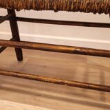 Banc en paille