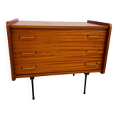 Commode vintage plaquage teck – circa 1970