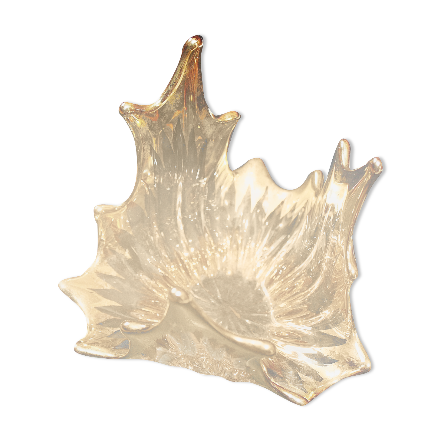 Empty pocket ring in half crystal of Portieux