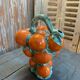 Cruche oranges en barbotine