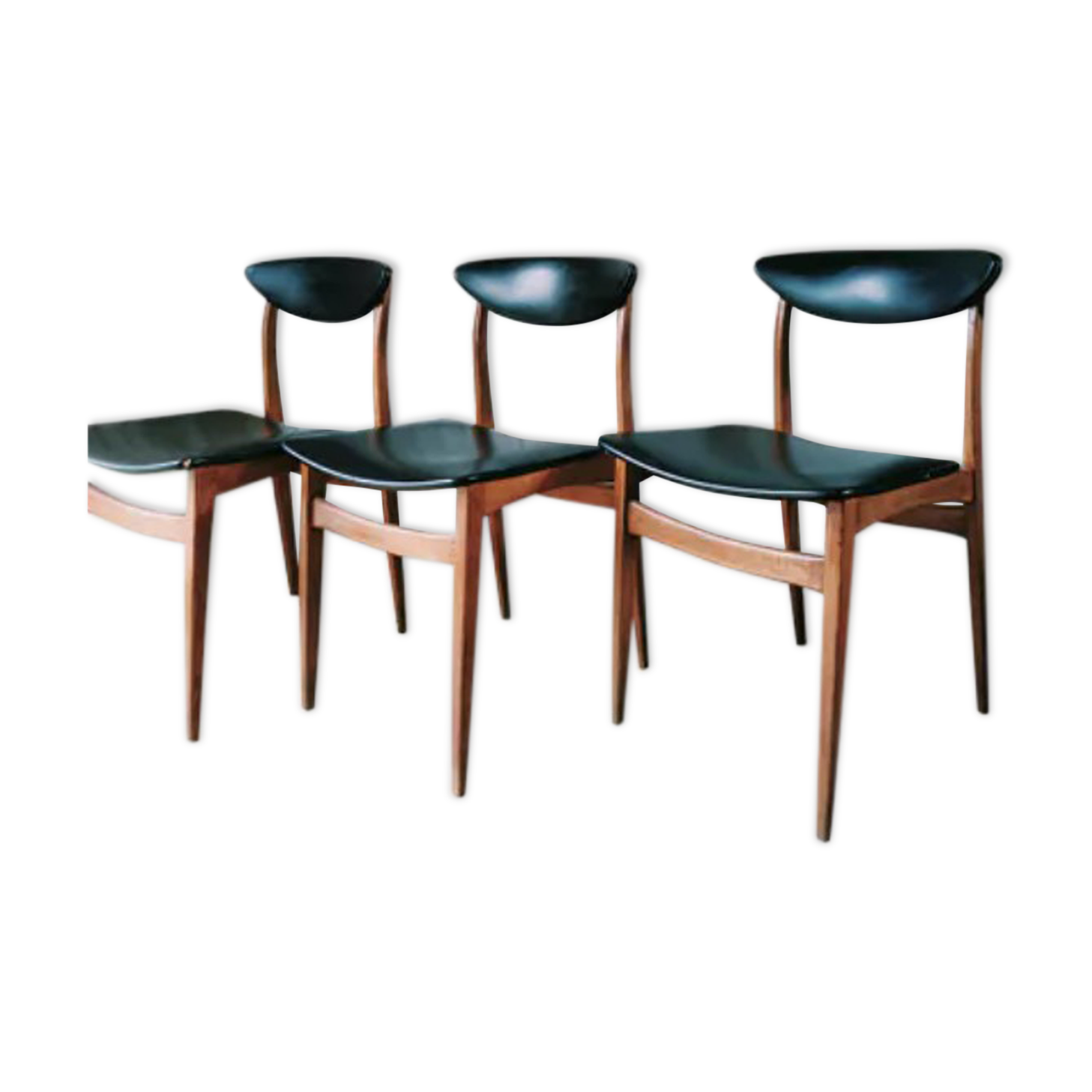 Set of 2 Scandinavian chairs 50s/60s