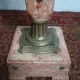 High Louis XVI column in marble and bronze