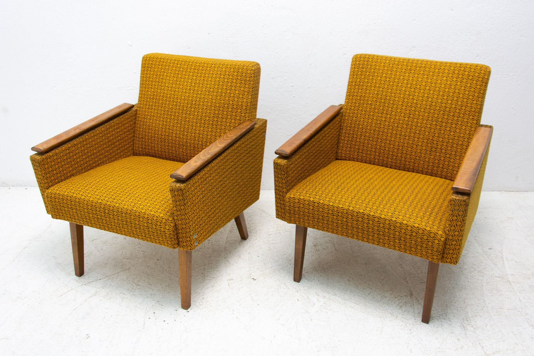 Pair of mid century armchairs by Mier Topolčany, 1960´s, Czechoslovakia