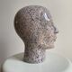 Vintage ceramic head speckled pattern pink and black