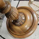 Art Deco turned wood floor lamp 1960