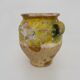 Magnificent glazed yellow confit pot, south-west of France. 19th century.