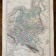 Carte ancienne géographie, Russie d'Europe