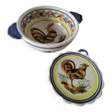 Henriot Quimper bowl with handle and cup