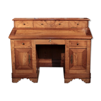 Bureau de pente en frêne et acacia XIXe