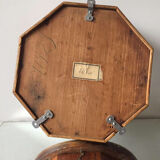 Antique mahogany wall bracket with glass lid