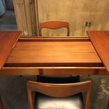 Scandinavian table with extensions-60 's
