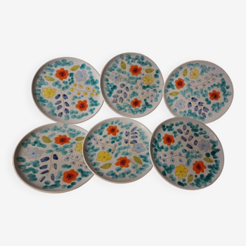 6 assiettes plates valauris