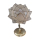 70s golden vintage flower-shaped wall sconce