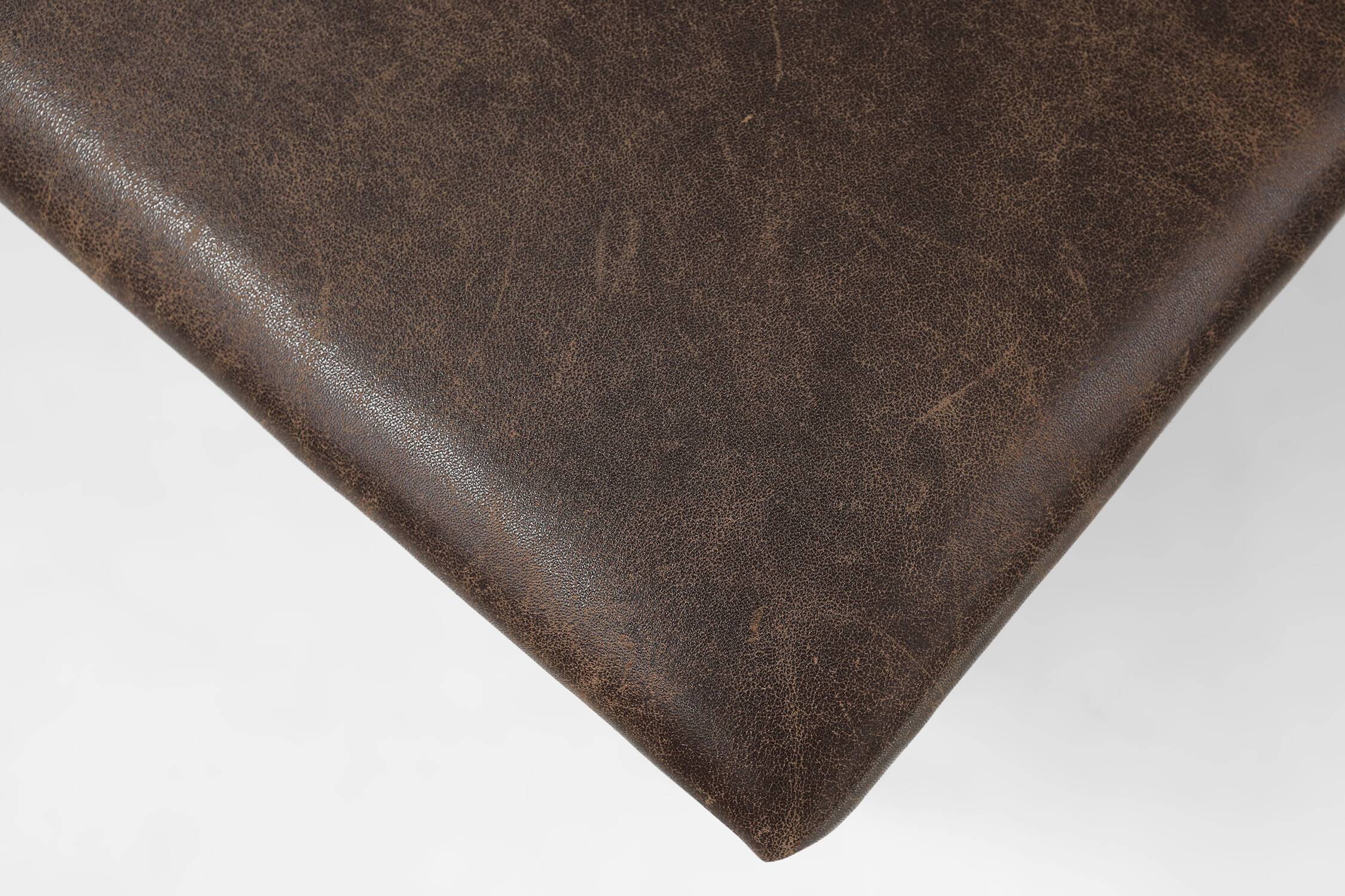 Art Deco wooden stool with leather top, Belgium ca. 1920