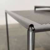 Postmodern perforated metal nesting side tables from Ikea, 1980s, set of 2.