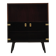 Danish Display Cabinet with Glass Doors and Contrasting Finish, 1970s