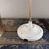 Vintage glass bell-shaped pendant light